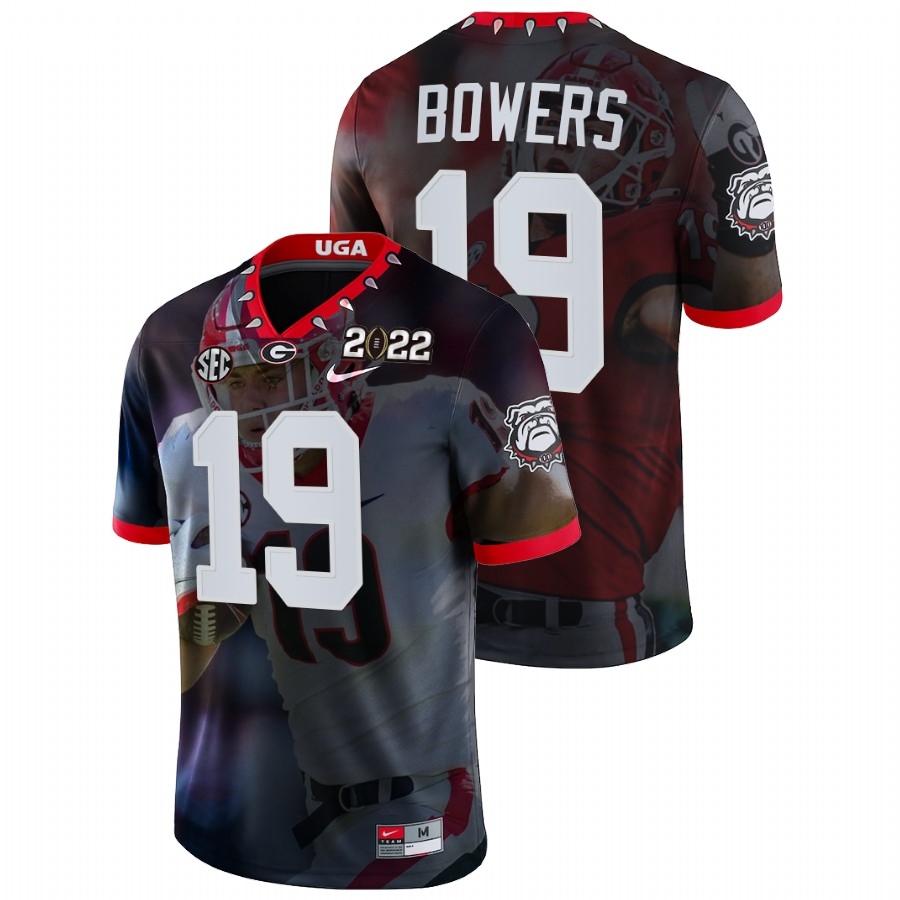 Hot] New UGA Brock Bowers Jersey #19 College Game Black