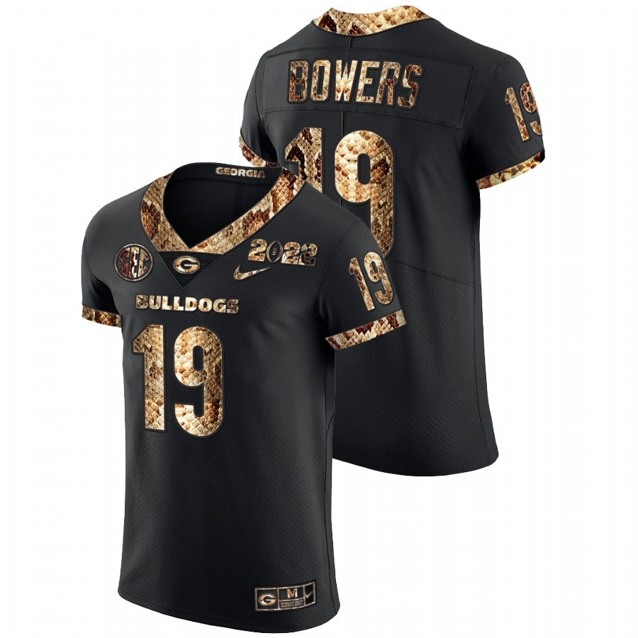 Hot] New UGA Brock Bowers Jersey #19 College Game Black